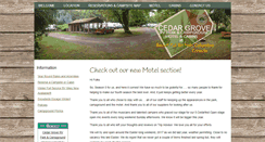 Desktop Screenshot of cedargrovervpark.ca