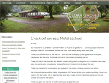 Tablet Screenshot of cedargrovervpark.ca